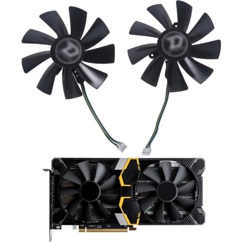 H7JF Cooler Fan 100mm DC 12V Dual Radiator GA91S2H 4Pin 12V 0.35A Replacement for Dataland RX590 8G Ares Radiator
