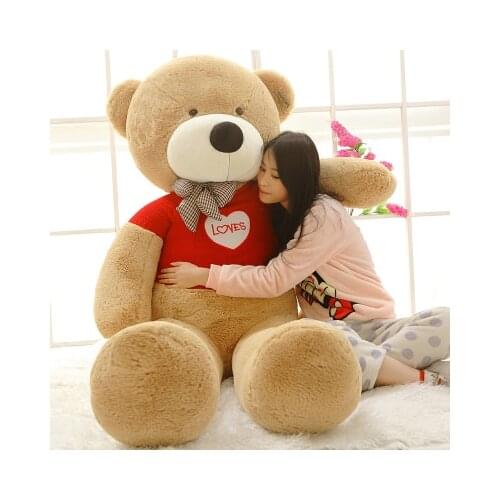 Hug toy 180 cm big love bear plush toy teddy bear plush toy soft hugging pillow, birthday gift x183