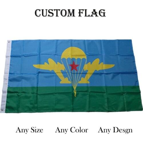 KAFNIK ,Flag of VDV Vasily Margelov 90 x 150 CM Polyester Russia Russian Legendary General of Soviet Airborne Troops Flags