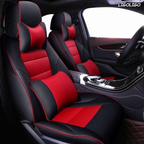 LIGOLIGO Custom Leather car seat cover set For Trumpchi GA6 GA3 GS5 GA8 GS8 GA5 GS4 GS7 GS3 GM8 GA4 GM6 Automobiles Seat Covers