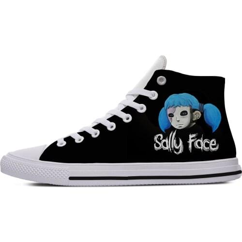 Game Sally Face Novelty Design Harajuku Lightweight High Top Canvas Shoes Men Women Casual Breathable Sneakers