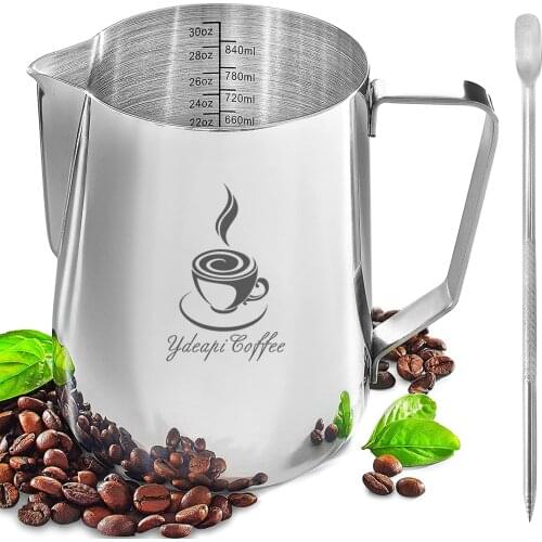 Stainless Steel Milk Frothing Pitcher Espresso Coffee Barista Craft Latte Cup Cappuccino Milk Jug Cream Frother Pitcher Maker