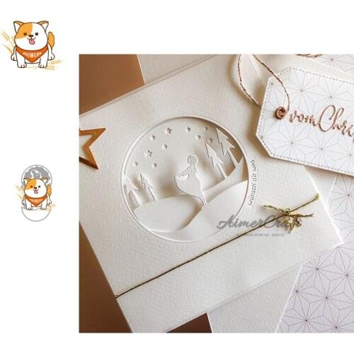 Wishing Girl Metal Cutting Dies Scrapbooking Stencil DIY Decorative Embossing Craft Die Cuts Card Making New Dies For 2020