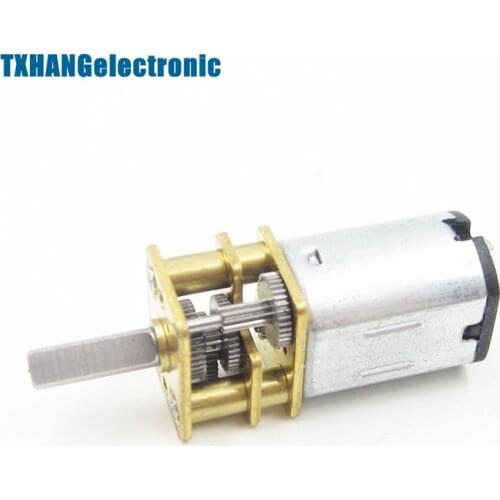DC 12V 300RPM Micro Electric Full Metal Speed Mini Reduction Metal Gear Motor Shaft Diameter Reduction Gear Motor