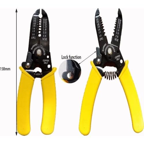 MINI Portable Hand Tool 7 in 1 Quick Wire Stripping Pliers AWG/10-22 Repair Tool Wire And Cable Automatic Cutting Pliers