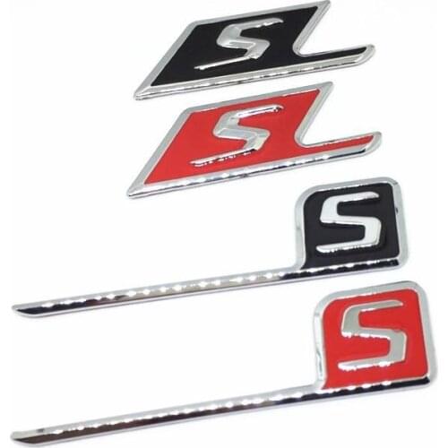 ABS Plastic letter S Emblem Badge Sticker