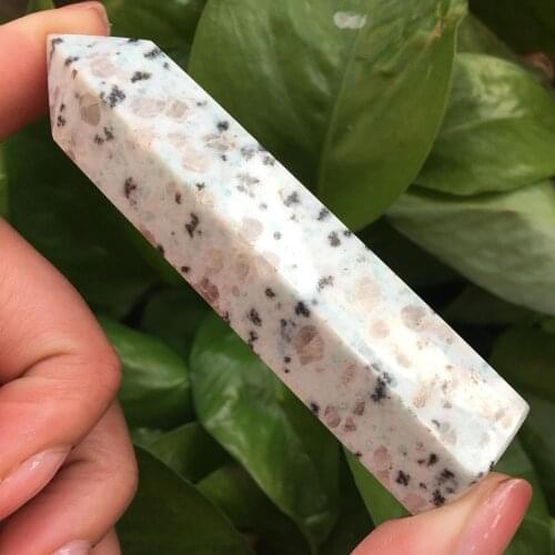 Natural speckled stone crystal point rare gem chakra healing decorative gift