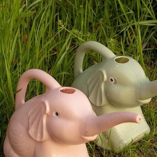 Watering Cans Portable Elephant Shape Plastic Kettle Watering Pot for Flowers Plants