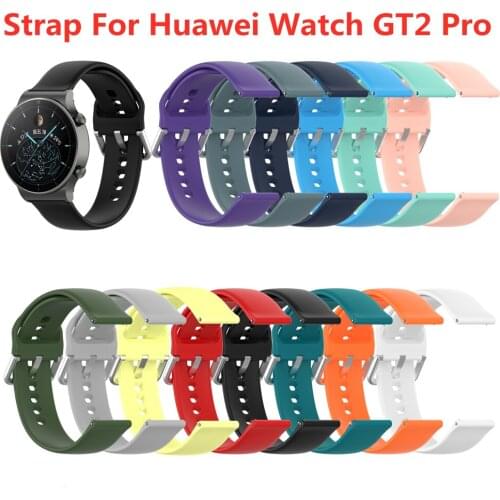 Watch Band For Huawei Watch GT 2 Pro Strap Soft Silicone Replace Belt Smartwatch Replacement Wristband For Huawei Watch GT 2 Pro