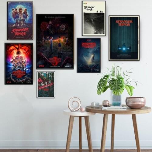 Stranger Things New Season 3 Netflix Hot Tv Series Show Poster And Prints Canvas Painting Wall Pictures Home Decoration Cuadro