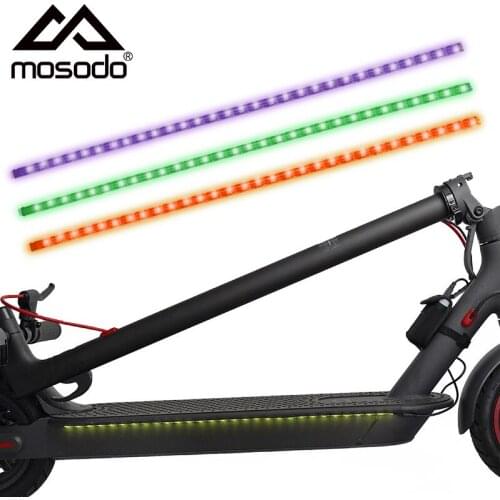 Electric Scooter LED Strip Lights for Xiaomi M365 Skateboard Flashlight Waterproof RGB Tape Light Night Lamps Pro Scooter Parts