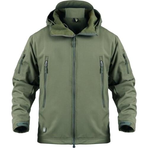 Outdoor Tactical Hiking jacket Mens thermal soft shell jacket windproof waterproof coat fishing Hunting mountaineering wear