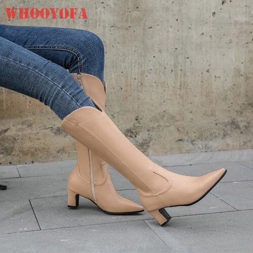 WHOOYOFA Women's High Boots