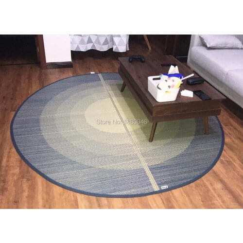 Japanese and Korean Style Natural grass carpet Diameter 190cm Natural Mat rush round carpet Hand-made carpets for living room
