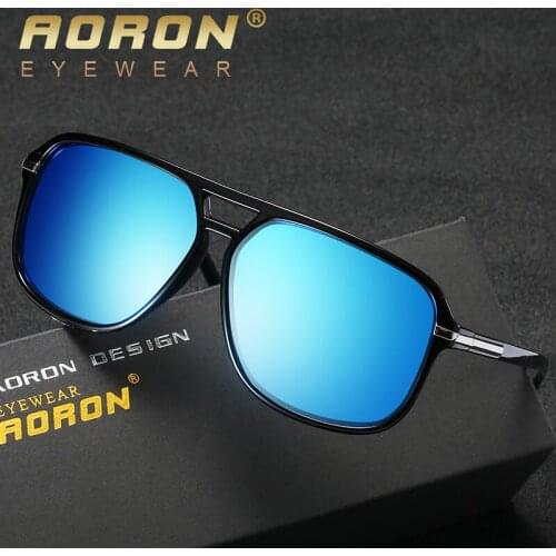 AORON 2019 NEW Polarized Sunglasses Women Men Brand Design Goggoles Leisure UV400 Protection Unisex Eyewear Retro Glasses Oculos