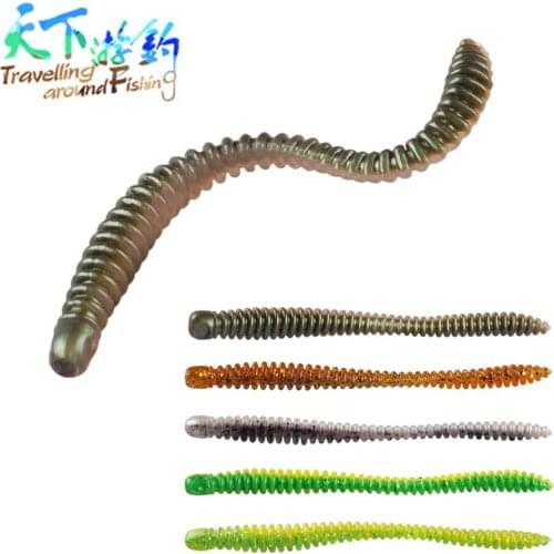 TAF 10pc Processing Inventory Soft Fishing Lure 12cm 3.2g Artificial Bass Ocean Rock Silicone Soft Lure Worm Jigging Wobblers
