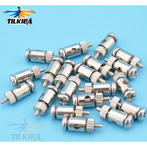 10/100pcs High Quality RC Air Plane Push Rod Linkage Stoppers Servo Connectors D2.0mm Pull Rod Servo Connection