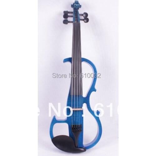 4/4 Electric Violin Solid wood 8 --28# blue color 5 string