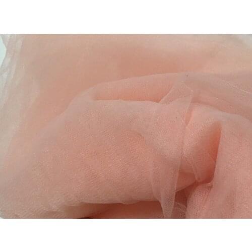 Peach pink 160cm wide 8yards/lot soft organza matt tissue good quality for wedding dress veil blouse pettiskirt smock fabric