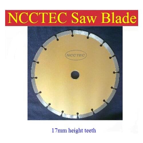 [17mm height segment] 9'' NCCTEC PREMIUM diamond saw blade | 230mm yellow concrete granite marble cutting wheels | FREE shipping