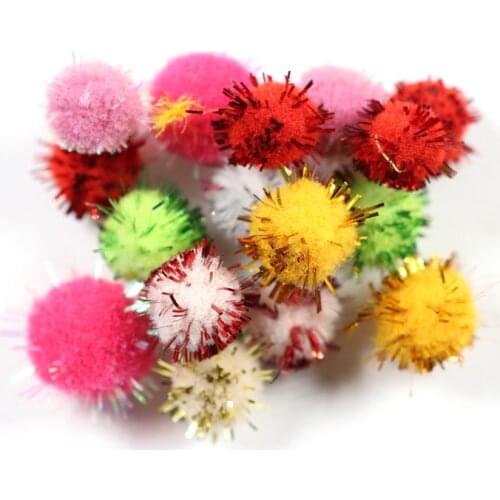 Bimoo 50pcs/bag 10mm Mix Color Flashing Fish Stimulator Ball Egg Fly Salmon Sabiki Attractor Bait Lure Krystal Glo Balls S