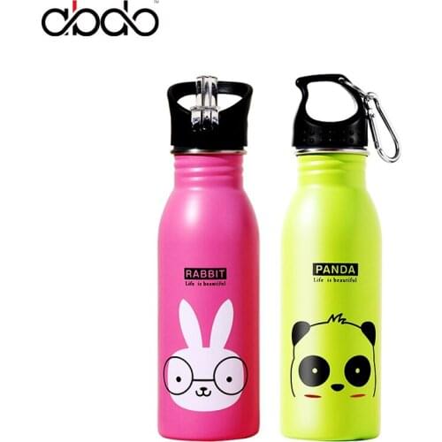 Water Bottle For Drinking Sport Termos Thermo Thermos Stainless Steel Outdoor Drinkware Beverages Travel Kawaii Cup Children