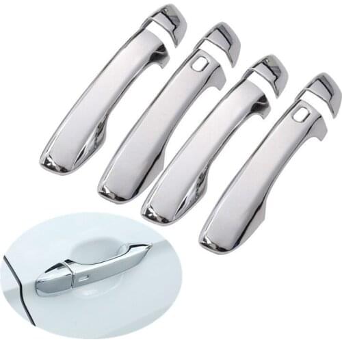 For Volkswagen New VW Tiguan MK2 2017- 2020 Chrome Door Handle Cover Trim Sticker Overlays Car Styling Accessories