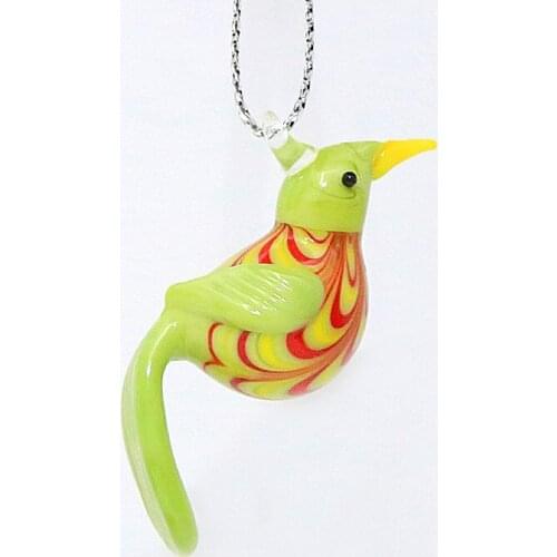 Murano handicraft Glass Bird Figurine ornament mini cute animal Pendant home garden decoration accessories lovely Christmas gift