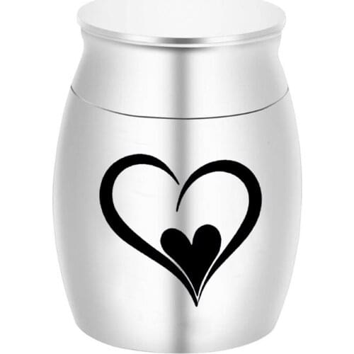 Classic Heart hold Heart Cremation Urn Mini Heart 5 colors Urns Affordable Pewter Urn for Human Pet Ashes Funeral Urn Keepsake