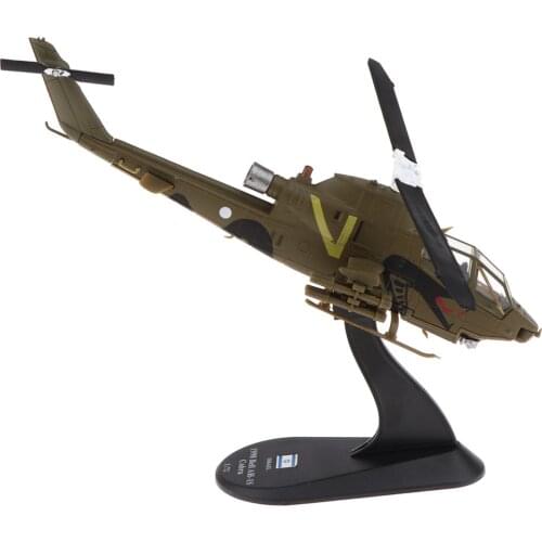 14009 Bell AH-1S Attack Helicopter AH1 Military Model with Stand Kids Adults Toys Collections for Military Lovers