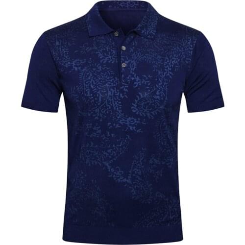 Billionaire Polo shirt mens silk 2021 summer fashion Embroidered button printing Breathable Short sleeve M-5XL high-quality