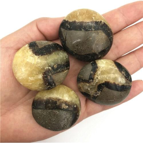 Wholesale 1PC Natural Septarium Septarian Palm Massage Stones Mineral Specimen Healing Natural Quartz Crystals