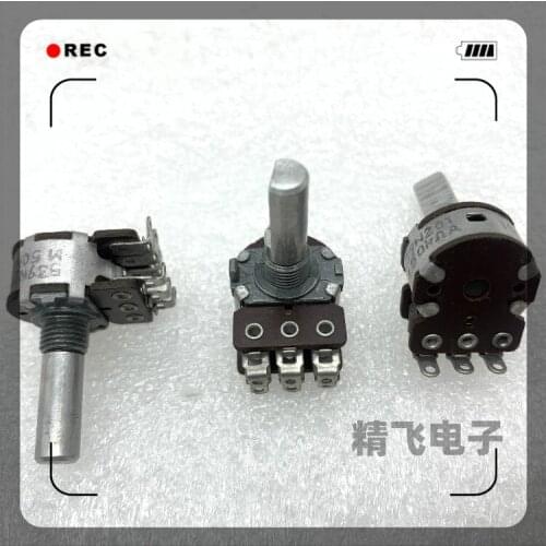 Original New 100% RK163 double potentiometer 539N201M50KA*2 shaft length 20MM (SWITCH)