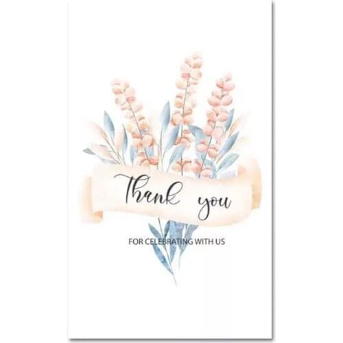 10-30pcs White paper card "thank you"Small card Gift decoration card Writable card 9x5.4cm wedding Favors card