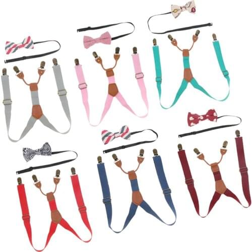 Suspenders Child Boy Girl Adjustable Tie Y-back Suspenders Strap