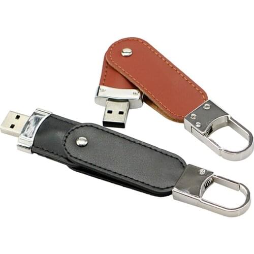 Rotatable Leather Portable Pendrive 4 8 GB 16GB 32GB 64GB 128GB Pen Drive Usb Teacher Gift Flash Drive Thumb drives Memory Stick