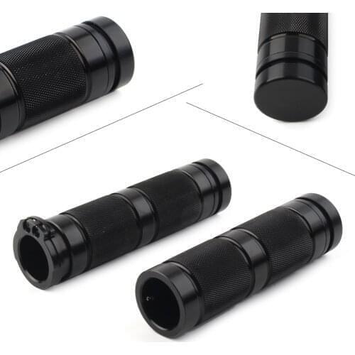 1" Black Motorbike Handlebar Hand Grips 2Pcs for 1996-2017 Harley Sportster VRSC XL883 XL1200 Dyna Softail Touring