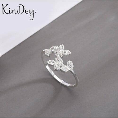 2021 New Bohemian Ethnic Crystal Leaf Ring For Women Female Fashion Finger Rings Korean Rings Girl Party Gift Gothic Jewelry