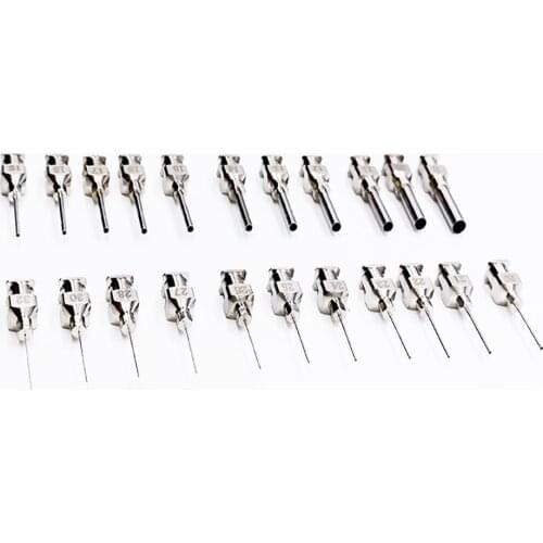 12pcs 1/2 inch 25mm Stainles Steel Dispensing Adhesive Syringe Needle Set Suitable for Large Space Precision Dispensing Equipmen