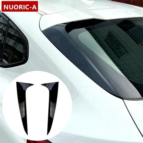 Car Rear Window Flank Tail Spoiler Decoration Cover Trim Black For BMW X4 G02 2019-2020 Exterior Styling Accessories