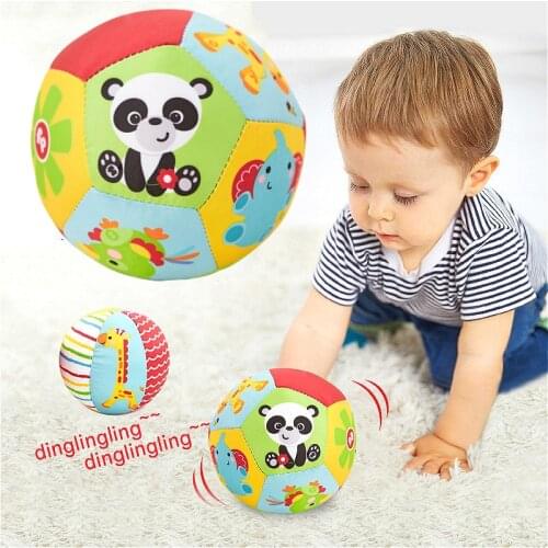 Baby Toy Balls Children Animal Book Cloth Ball Soft Plush Mobile Toy With Sound Baby Rattle Baby Body Building Ball Toy