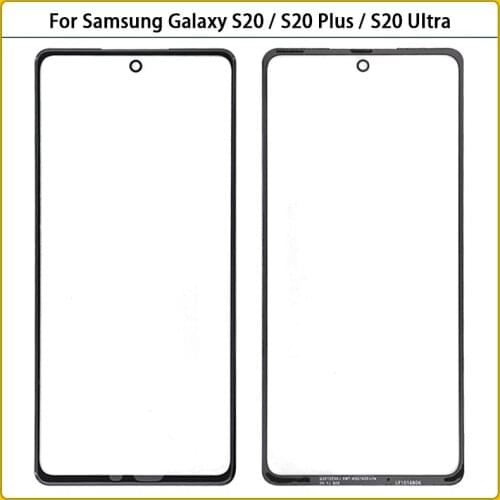 For Samsung Galaxy S20 G980F S20 Plus G985F S20 Ultra S20 FE Touch Screen Front Glass Panel Outer LCD Glass Lens Replace