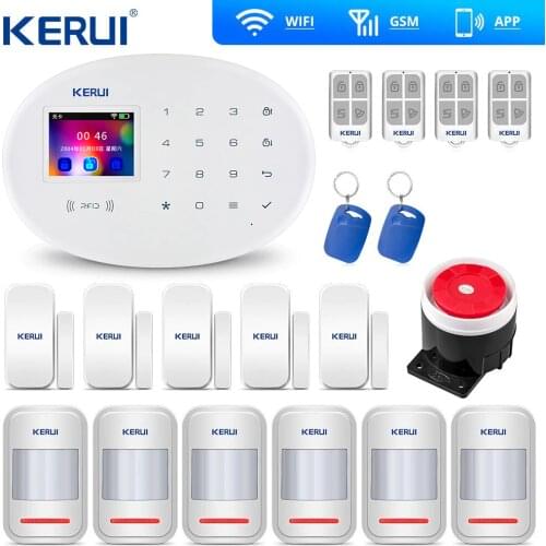 Kerui W20 Wifi Gsm Home Alarm Wireless Burglar Security Intelligent House ISO Android App Control
