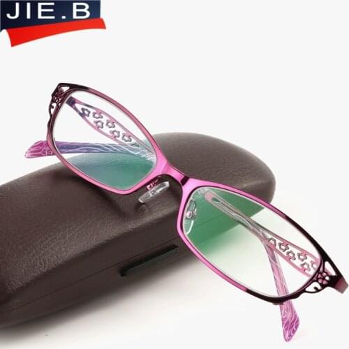 JIE.B Fashion Vintage Reading glasses optical glasses fashion anti-fatigue anti-uv womens quality Hyperopia Presbyopia