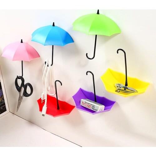 3pcs Creative Non-marking Storage Hooks Door Wall Hooks Decoration Keys Hairpin Holder Bathroom Wall Hanger Kitchen Sticky Rack