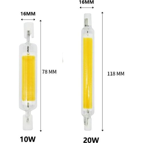 COB Bulb LED R7S 78MM Tube Replace Halogen Light Dimmable 220v 110v Spotlight Super Bright Double Ended Power Saving Corn Lamp