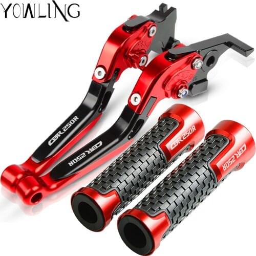 Motorcycle Grips CBR250R Handle Grips Handlebar Brake Clutch Levers For Honda CBR250R 2011 2012 2013 2014 2015 2016 2017 2018