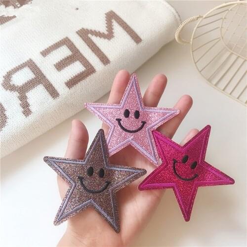 Twinkling Stars Military Embroidery Patches for Clothing Iron on Clothes Badge Applique Sequin Iron on Patches for Backpack DIY