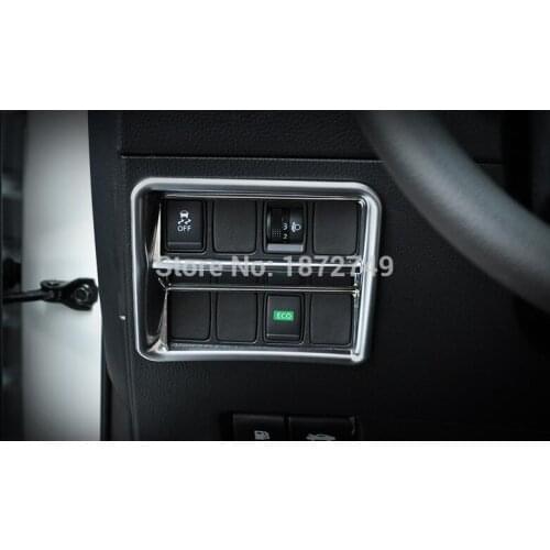 Stainless Steel Car styling Headlight switch control panel decorative box For Nissan Qashqai J11 2014 2015 2016