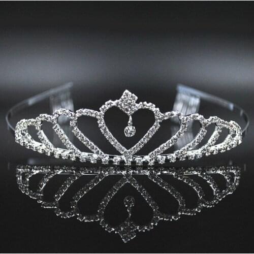 New Girl Hair Band Headband Bridal Princess Stunning Crystal Tiara Wedding Crown YW565